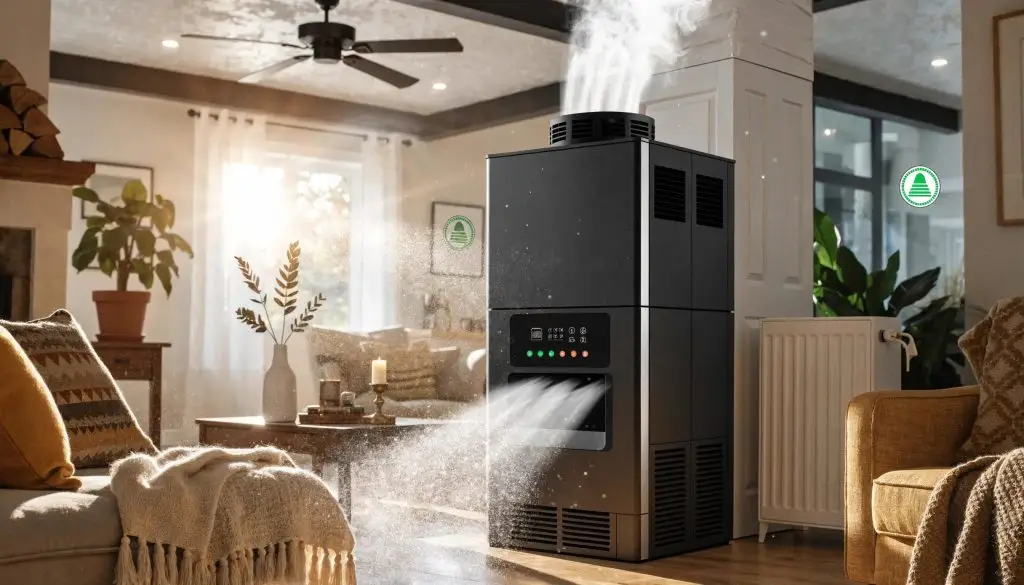 High-efficiency furnace showcasing eco-friendly features in a modern home environment